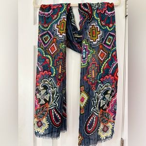 Vera Bradley Soft Fringe Scarf in Painted Medallions